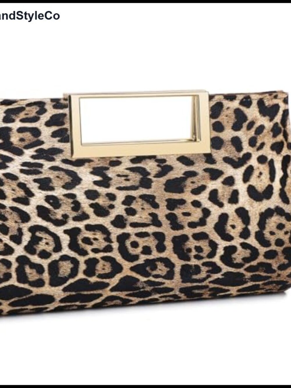 Women's Faux Leather Evening Clutch Bag with Chain Strap Formal Party Handbag
